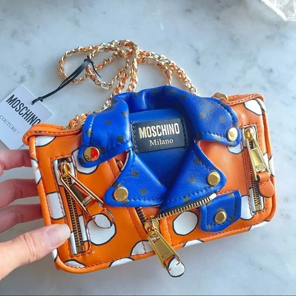 Moschino Couture Biker Bag. Polka dot. - Picture 3 of 17